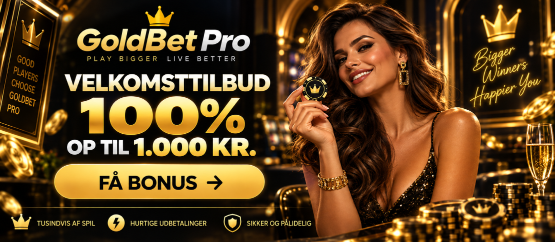 GoldBet Pro bonus og velkomsttilbud til nye spillere